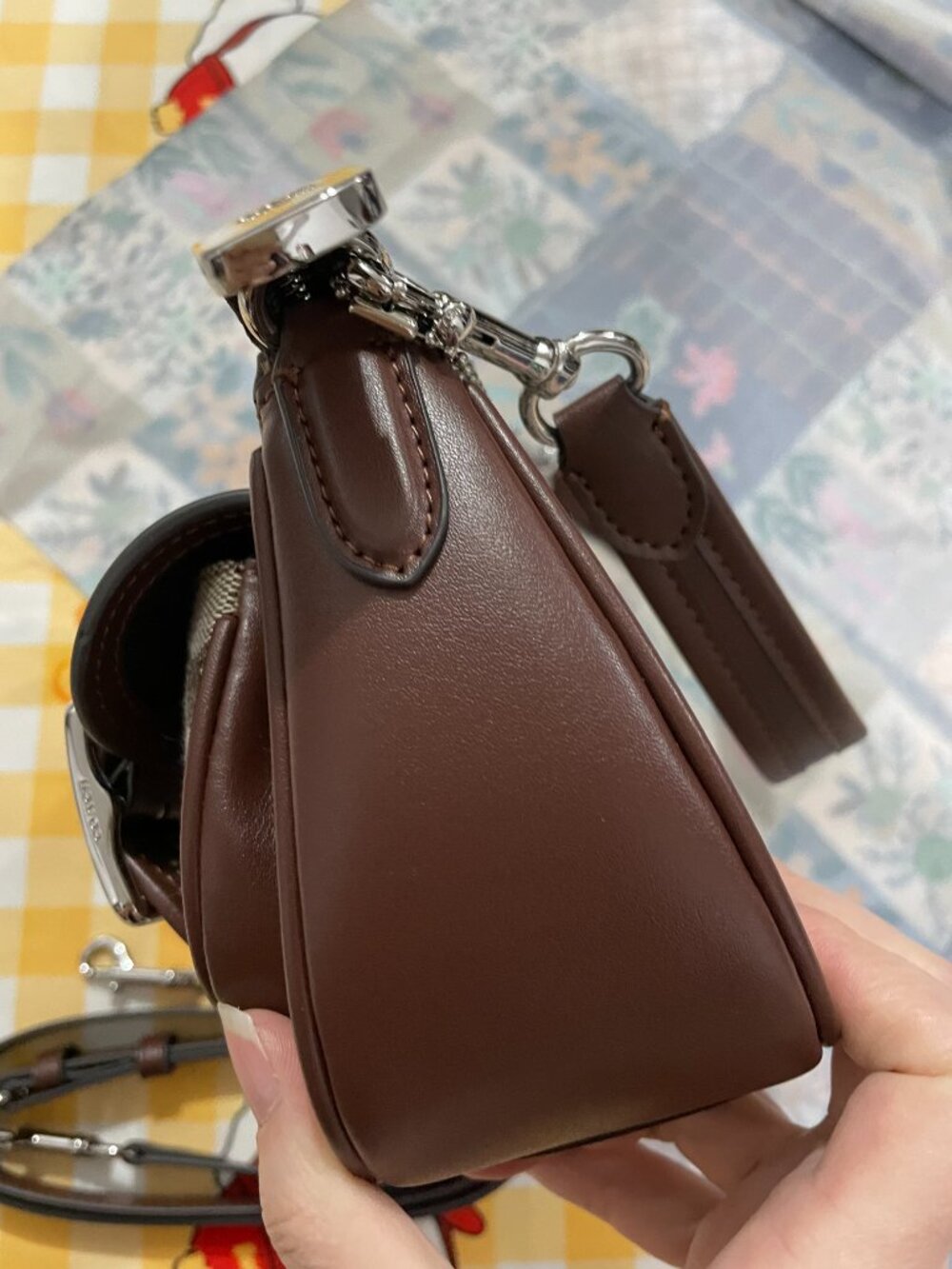 Coach Signature Double-Buckle Bag (Underarm/Crossbody) - Picture 8 of 12
